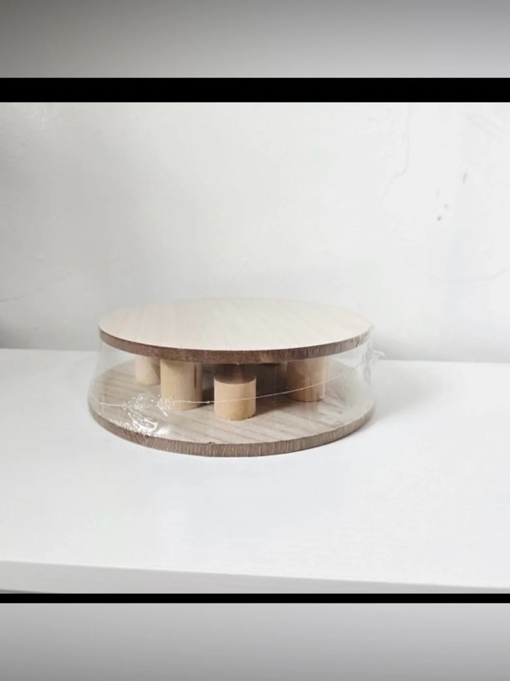 Set of 2 Wood Risers or Displays - NEW - Target Bullseye Great for Decor